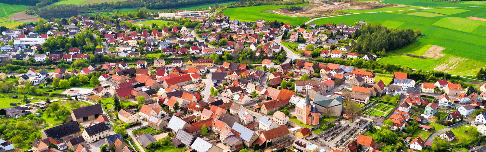 Luftbild von Kirchheim