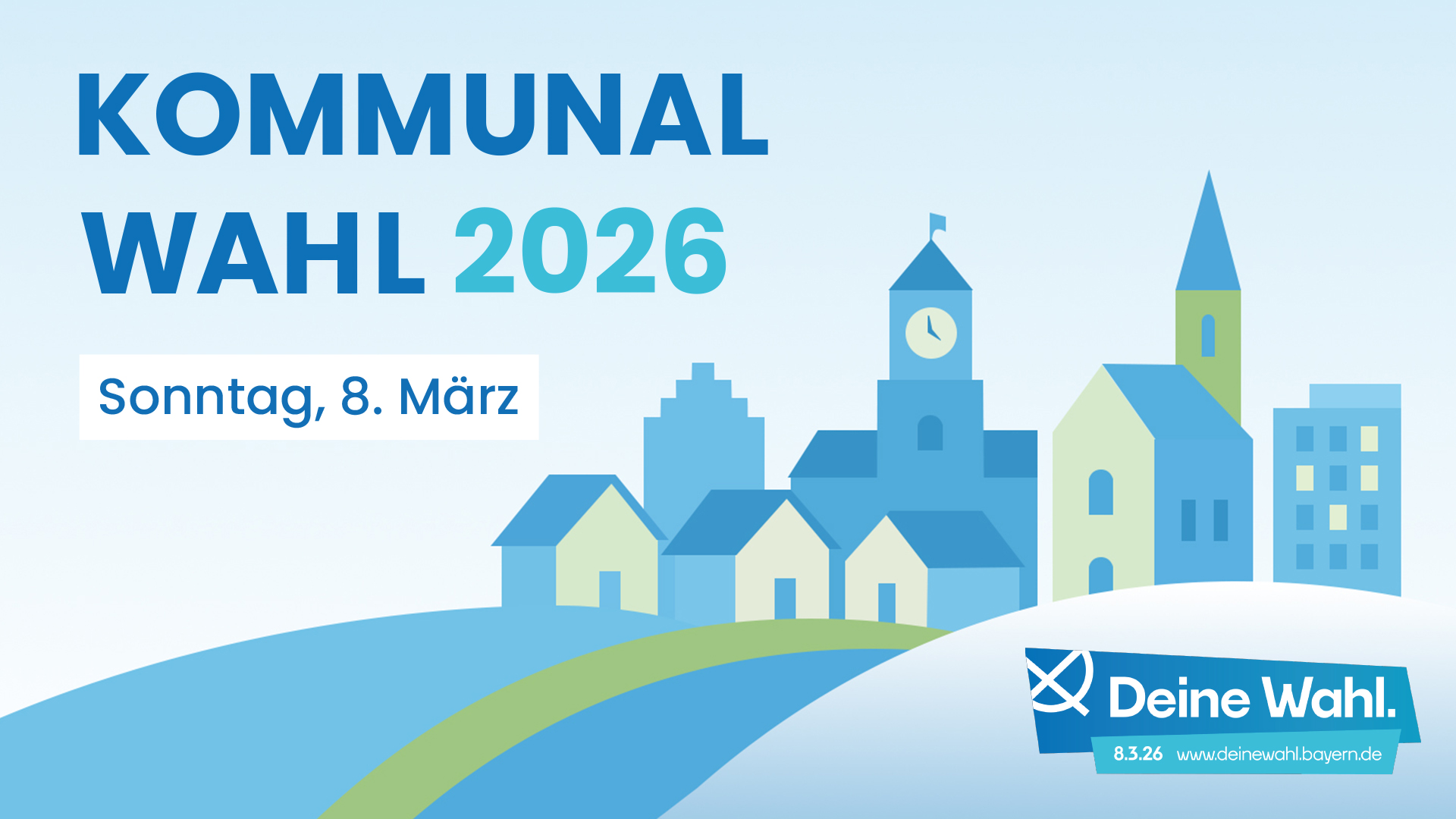 Kommunalwahl 2026 www.deinewahl.bayern.de